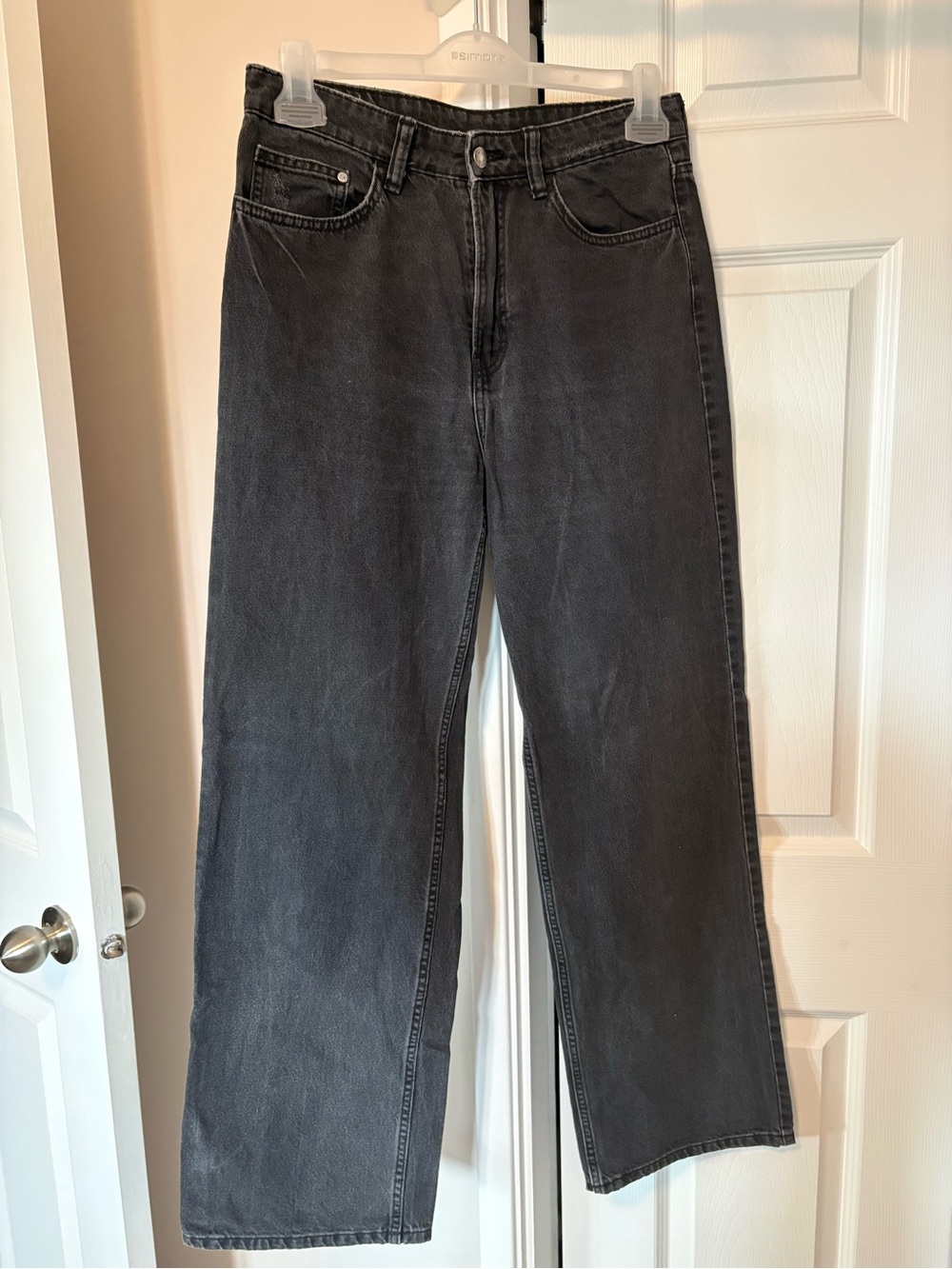 Wide Leg Black Jeans